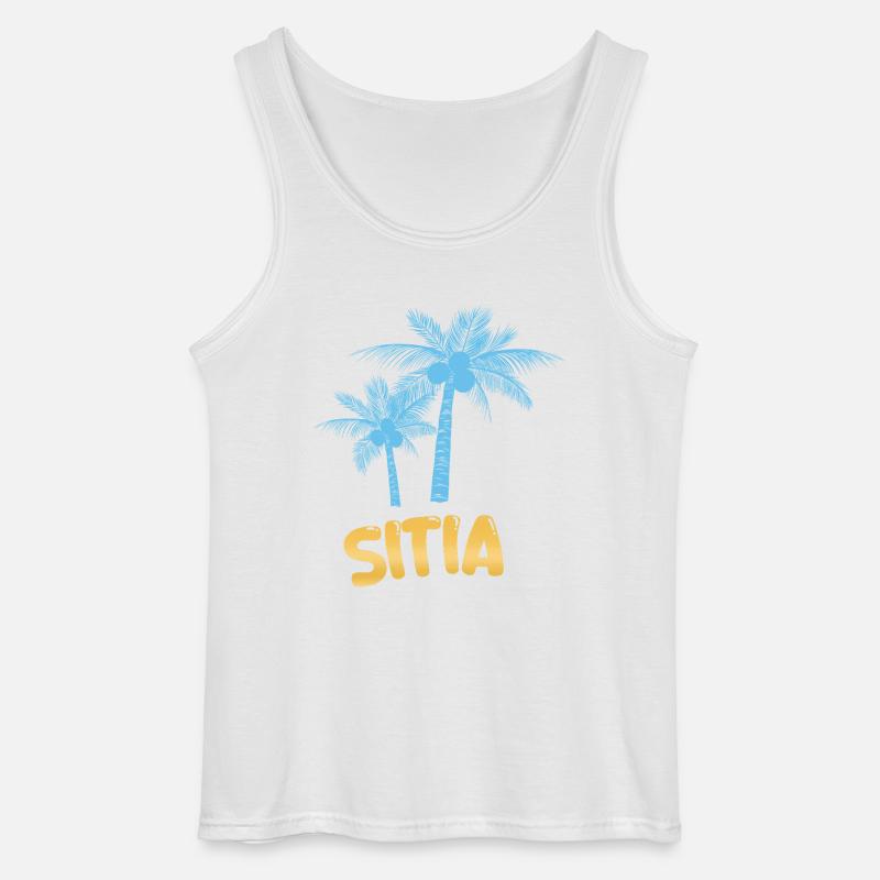 Sitia - Gildan Männer Tank Top - Weiß