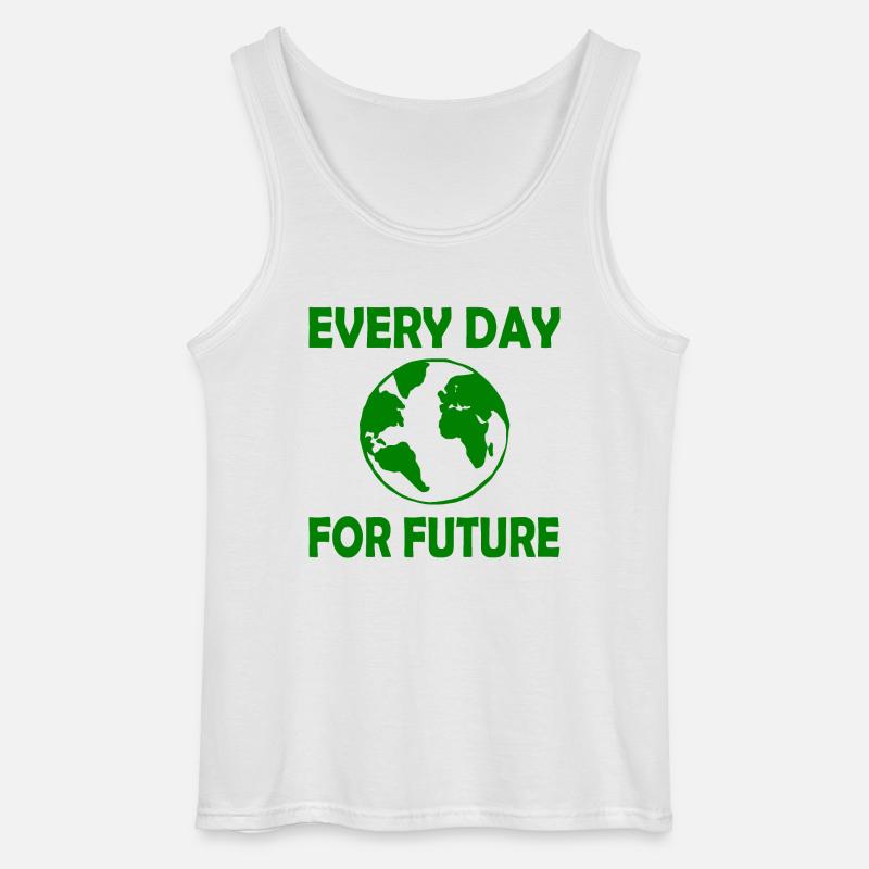 Every day for future - Gildan Männer Tank Top - Weiß