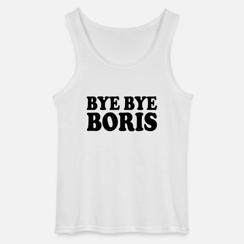 Bye bye boris - Gildan Männer Tank Top - Weiß