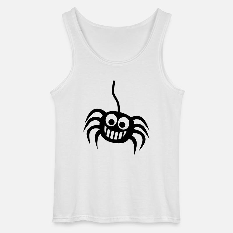 Spinne - Gildan Männer Tank Top - Weiß