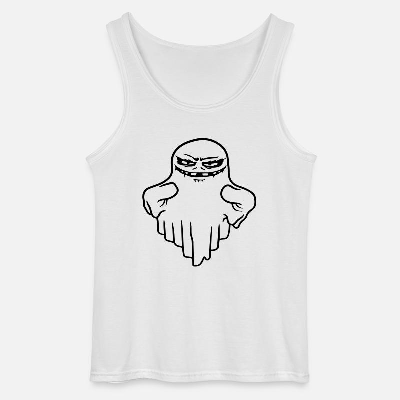 Schwebender Monster Geist Comic - Gildan Männer Tank Top - Weiß