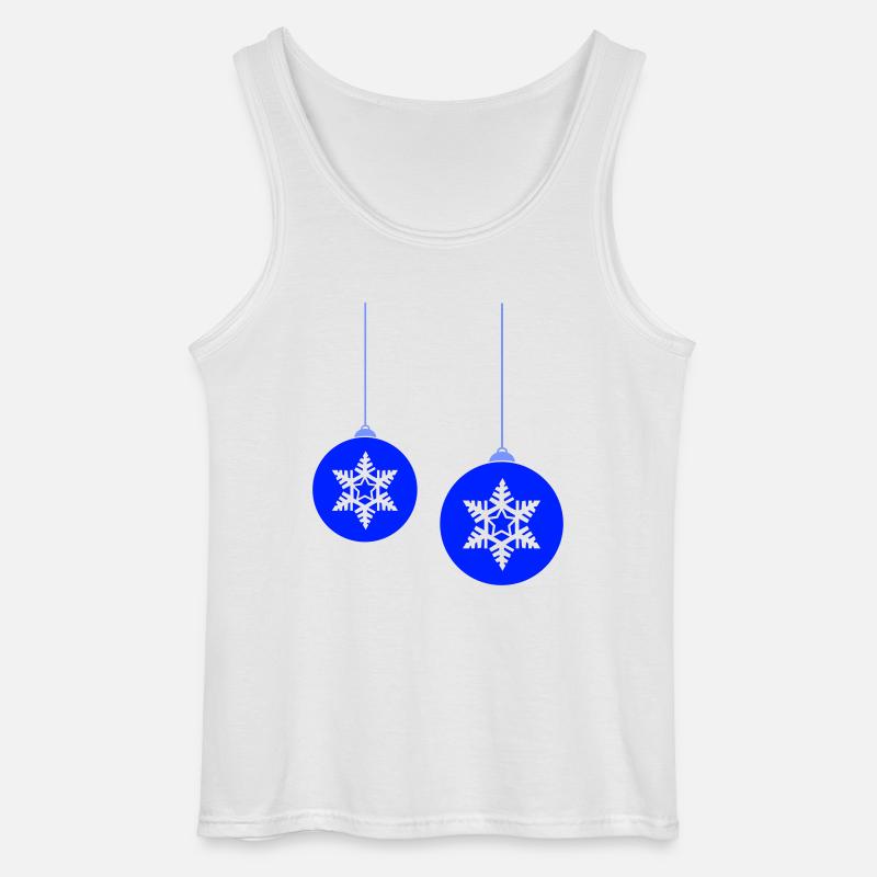 Weihnachtskugeln Stern - Gildan Männer Tank Top - Weiß