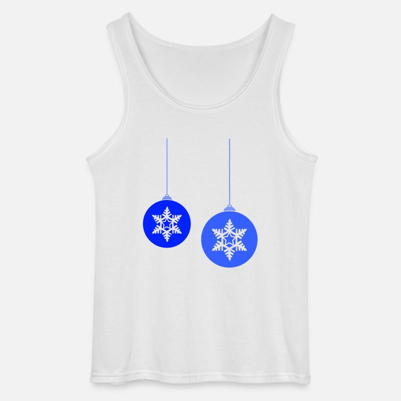 Weihnachtskugeln Stern frost - Gildan Männer Tank Top - Weiß