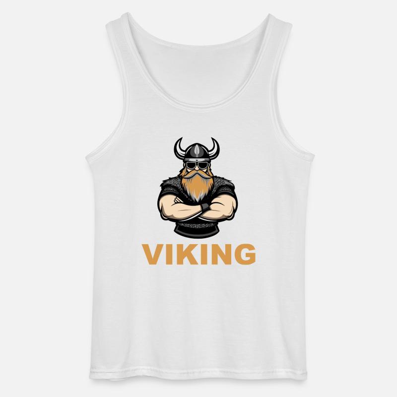 wikinger warrior 1 - Gildan Männer Tank Top - Weiß