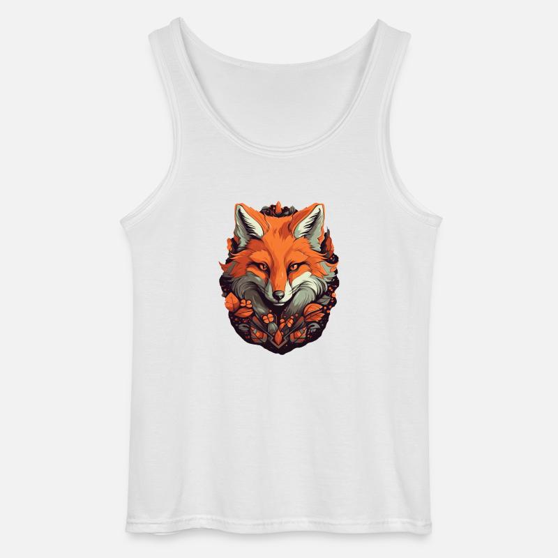 Fuchs - Gildan Männer Tank Top - Weiß