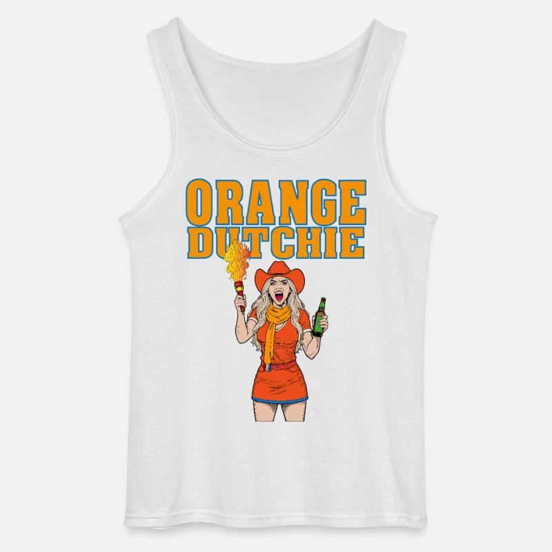 orangedutchie - Gildan Männer Tank Top - Weiß