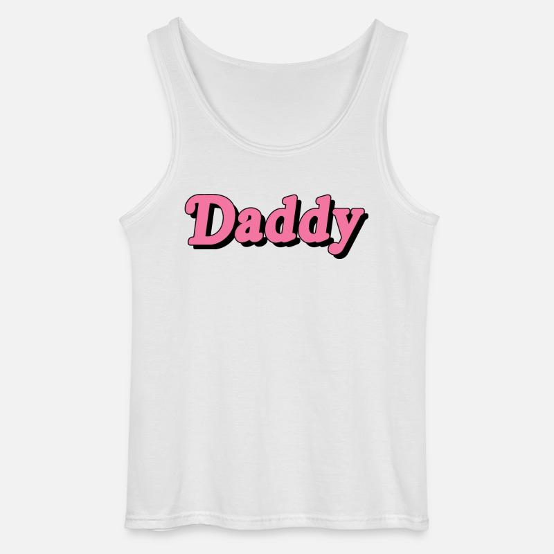 Daddy quote - Gildan Men’s Tank Top - white