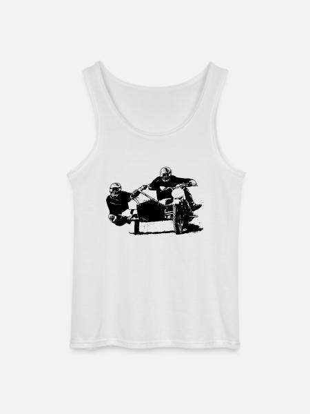 Sidecar Moto Cross - Gildan Männer Tank Top - Weiß
