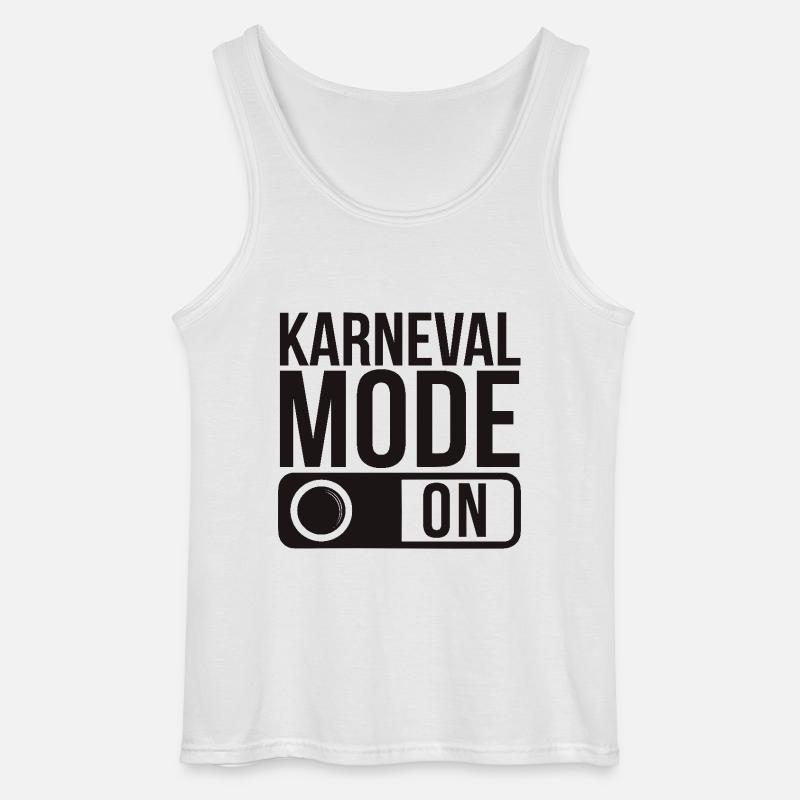 Karneval Mode On Fasching Fasnet - Gildan Männer Tank Top - Weiß