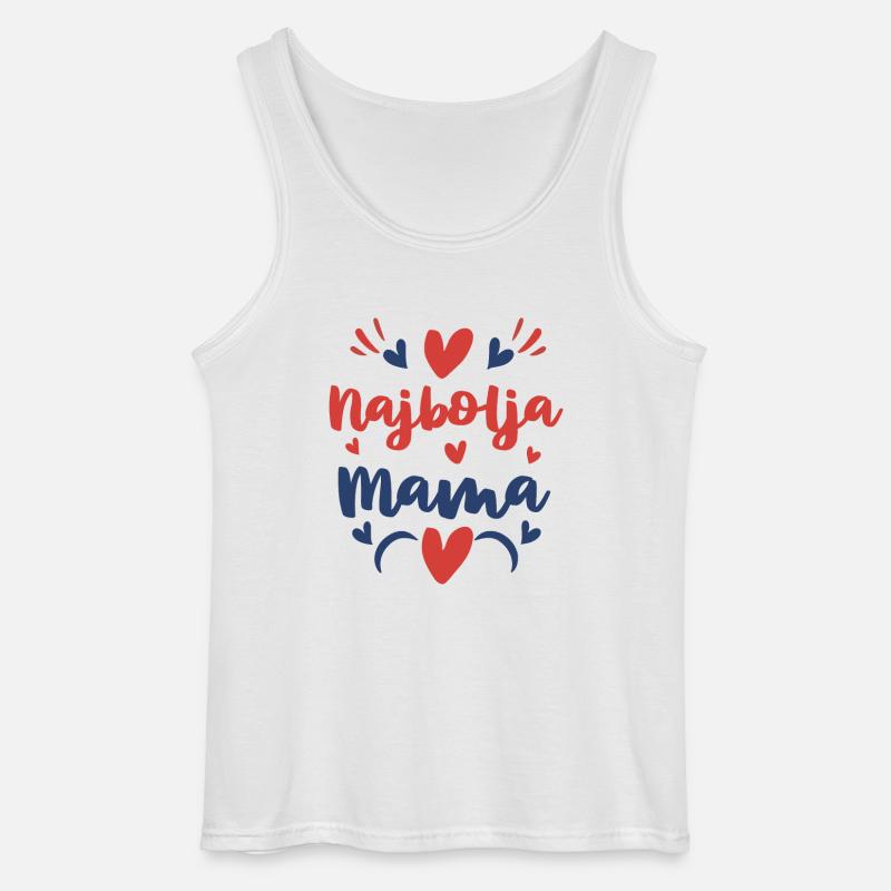 Najbolja Mama I Beste Mutter Muttertag Geschenk - Gildan Männer Tank Top - Weiß