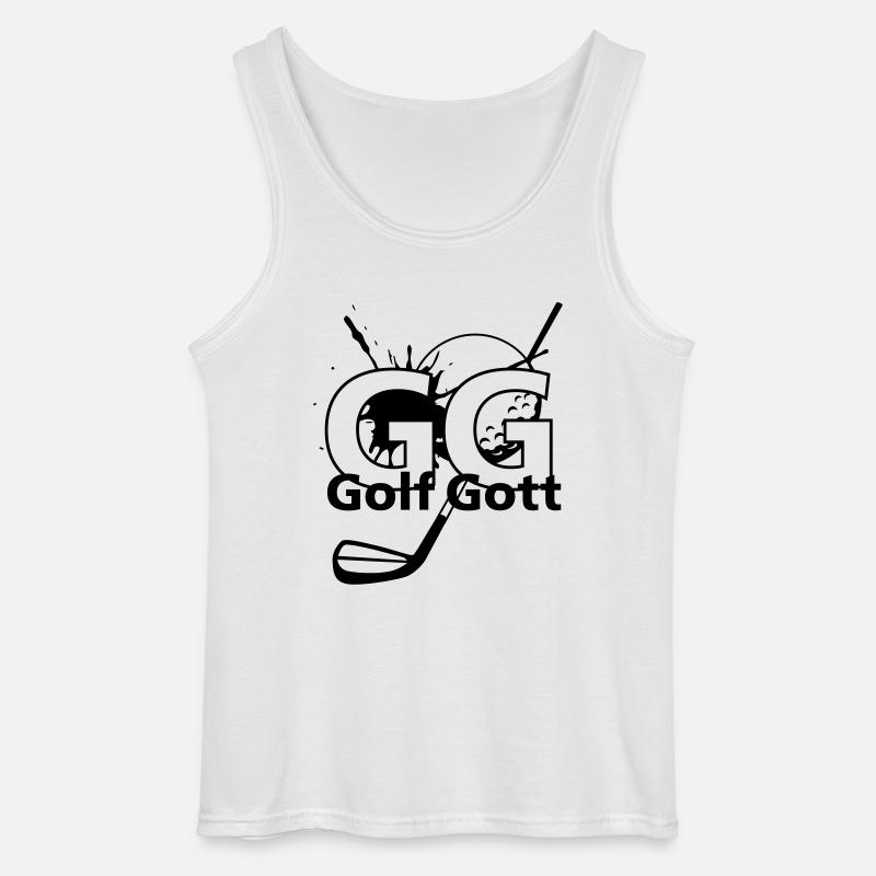GolfGott - Gildan Männer Tank Top - Weiß
