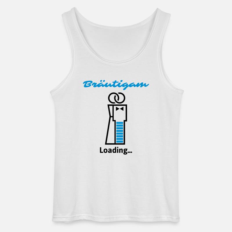 Bräutigam Loading... - Gildan Männer Tank Top - Weiß