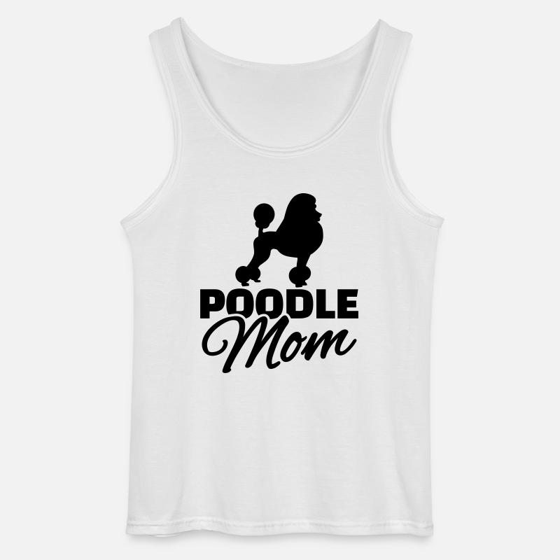 Pudel - Gildan Männer Tank Top - Weiß