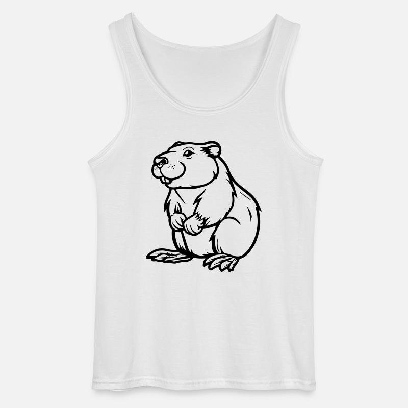hamster comic tier - Gildan Männer Tank Top - Weiß