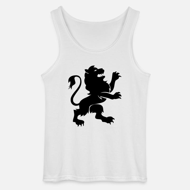 löwe tier - Gildan Männer Tank Top - Weiß