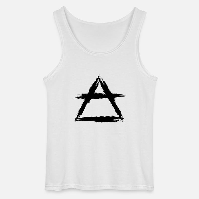 Element Symbol Luft - Gildan Männer Tank Top - Weiß