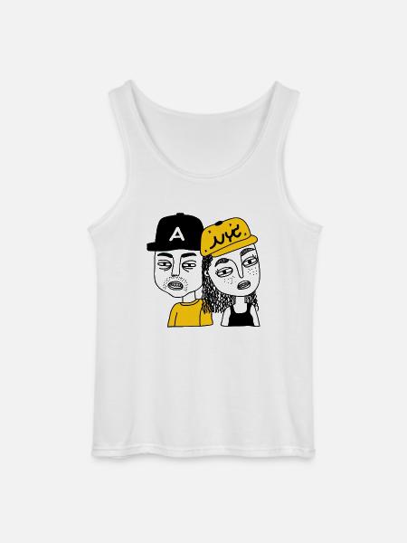 Junge und Mädchen - Gildan Männer Tank Top - Weiß