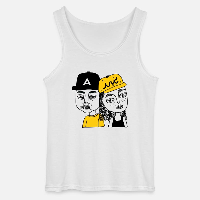 Junge und Mädchen - Gildan Männer Tank Top - Weiß