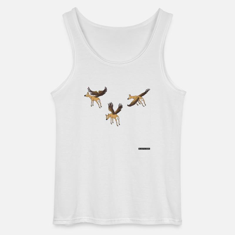 fliegende Hirsche - Gildan Männer Tank Top - Weiß