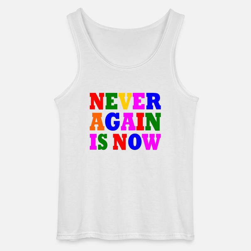 Never again is now - Gildan Männer Tank Top - Weiß