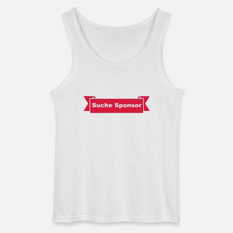 Suche Sponsor - Gildan Männer Tank Top - Weiß
