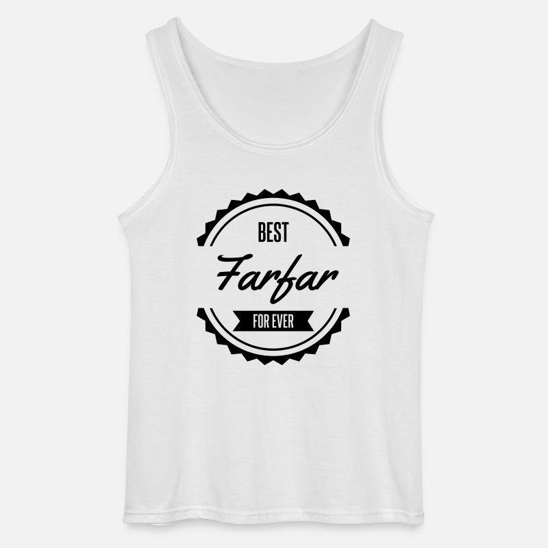 best farfar - Gildan tanktop til mænd - hvid