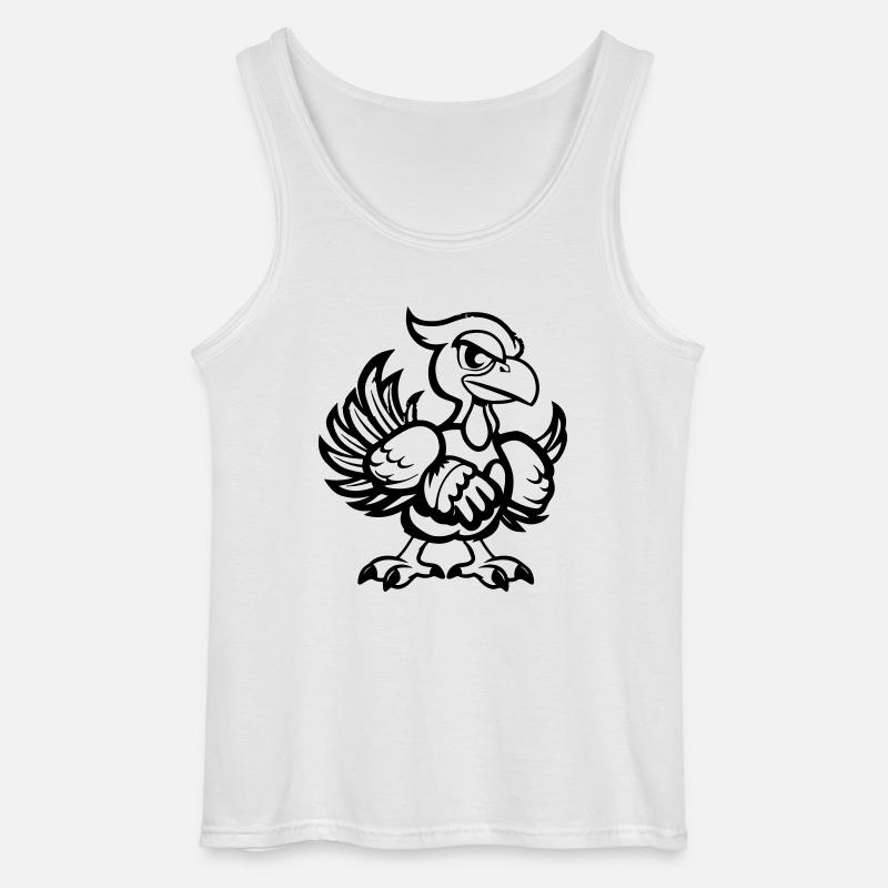 truthuhn comic - Gildan Männer Tank Top - Weiß