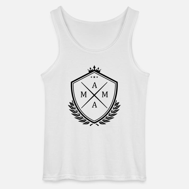mama wappen - Gildan Männer Tank Top - Weiß