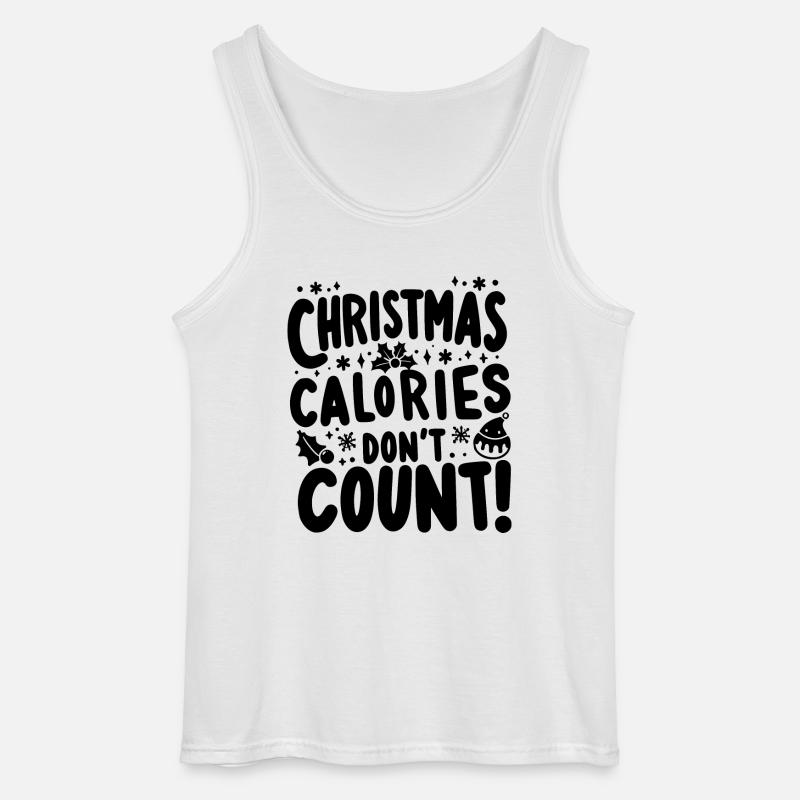 Weihnachtskalorien zählen nicht - Gildan Männer Tank Top - Weiß
