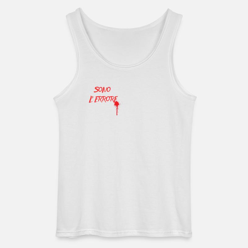 Ich bin der Fehler 😌 - Gildan Männer Tank Top - Weiß