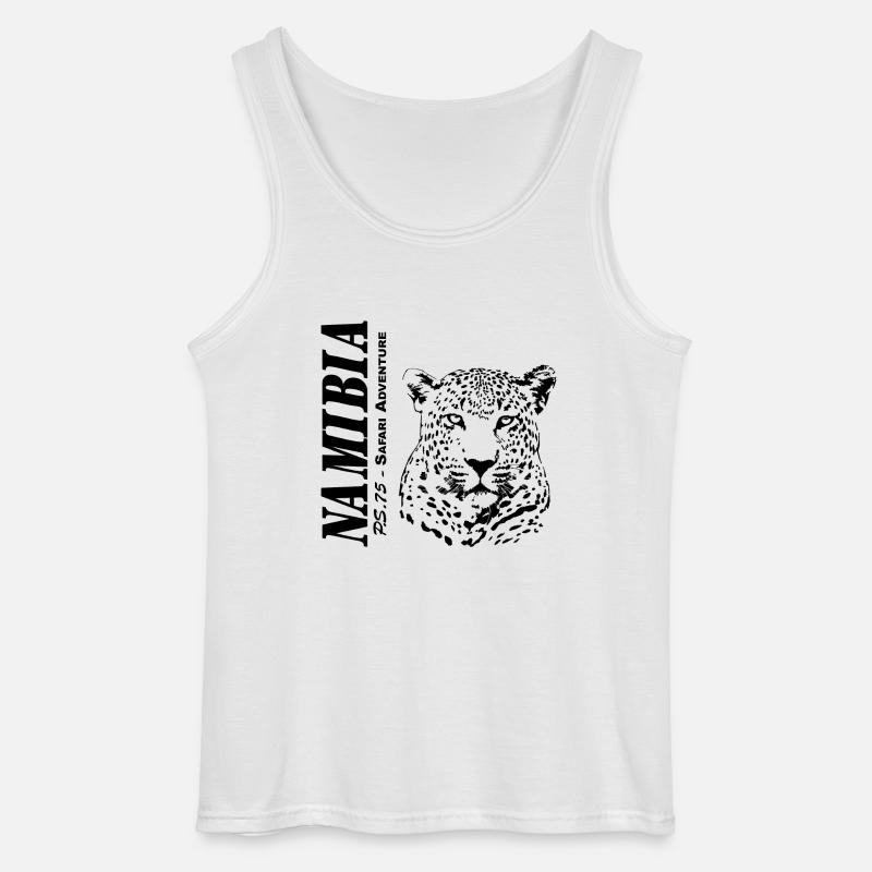 Namibia - Leopard - Gildan Männer Tank Top - Weiß
