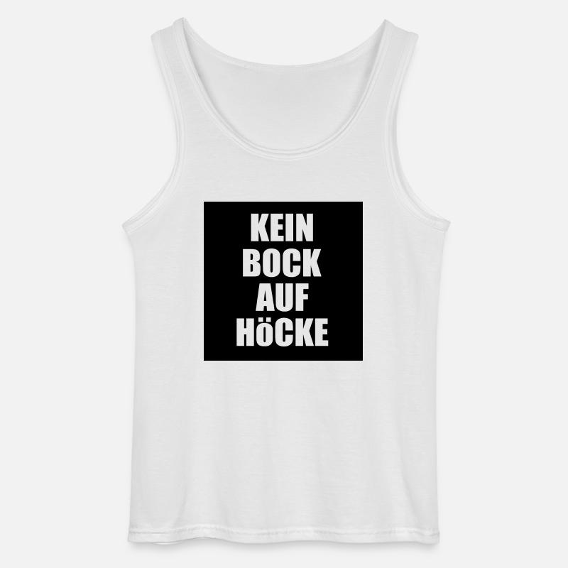 kein bock auf höcke - Gildan Männer Tank Top - Weiß