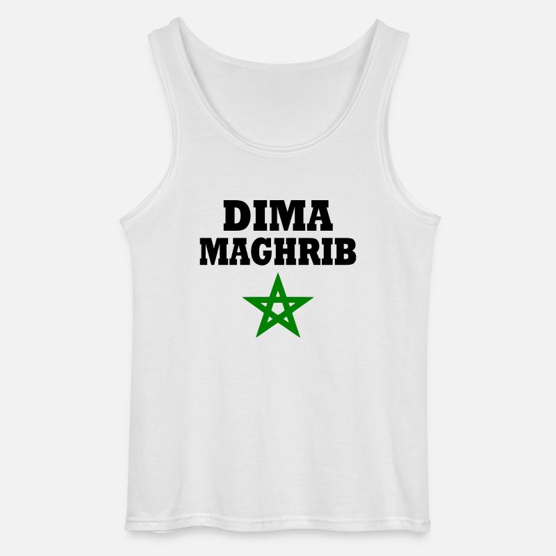 Dima maghreb - Gildan Männer Tank Top - Weiß
