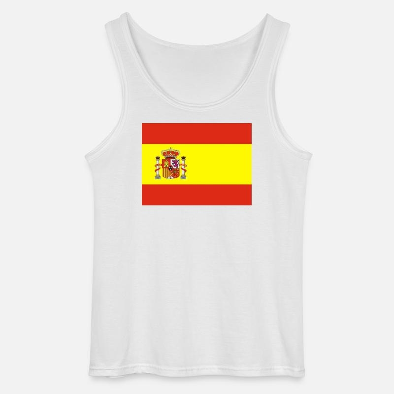 Spanische Flagge - Gildan Männer Tank Top - Weiß