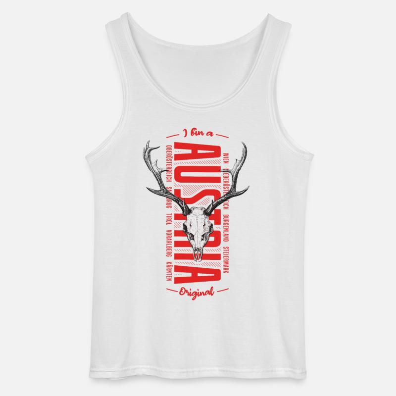 I bin a Austrian Original - Gildan Männer Tank Top - Weiß