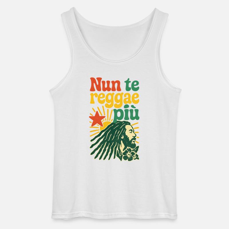 Rasta Reggae Design mit positiver Botschaft - Gildan Männer Tank Top - Weiß
