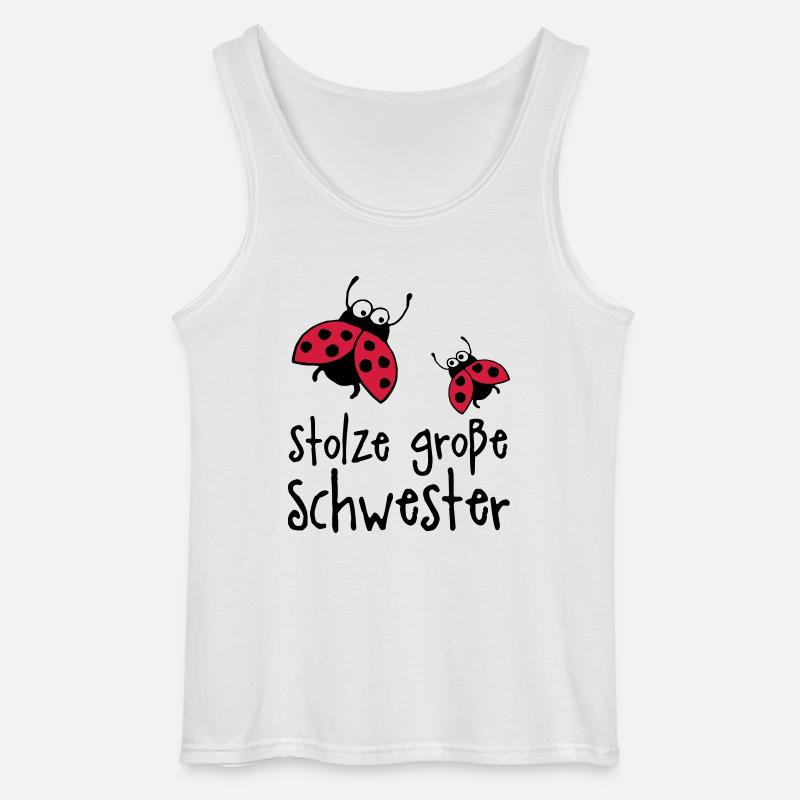stolze_grosse_schwester_a_2c - Gildan Männer Tank Top - Weiß