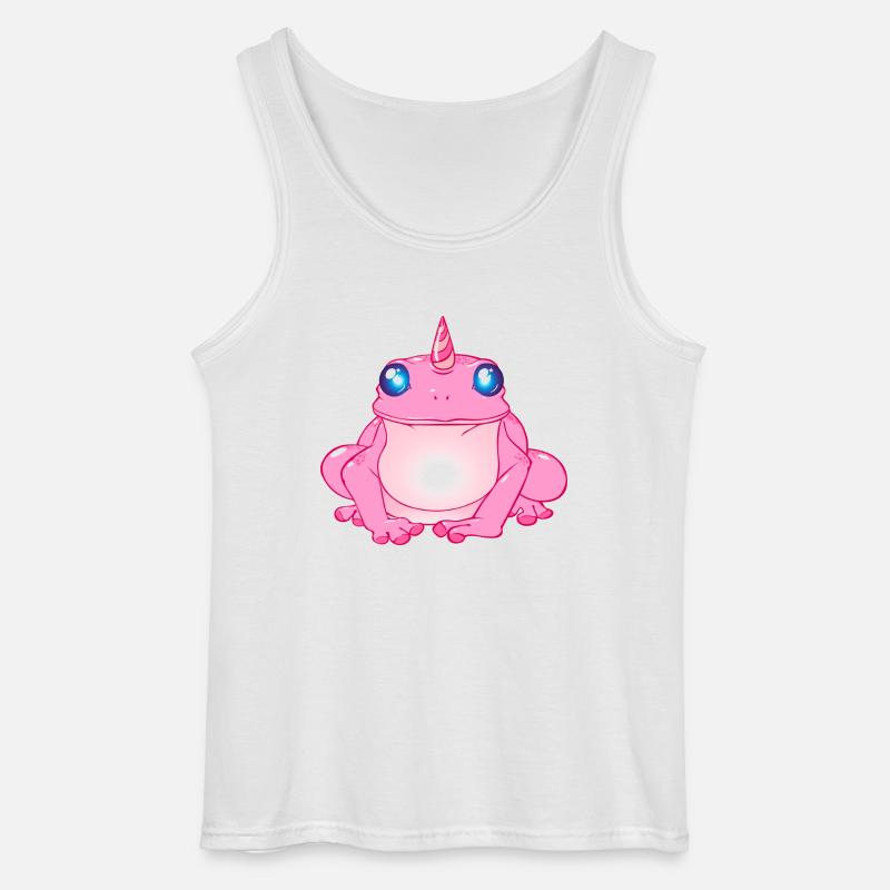 Frosch mit Horn - Gildan Männer Tank Top - Weiß