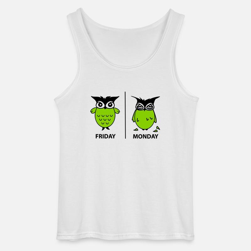 Wochenende der Eulen - Gildan Männer Tank Top - Weiß