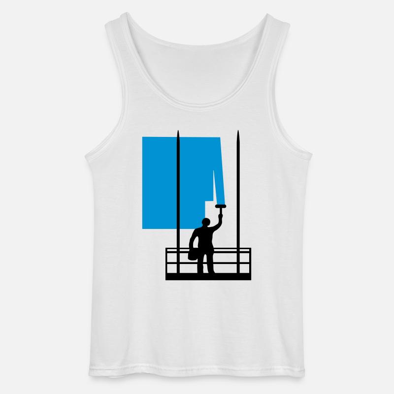 house painter mc184 - Gildan Men’s Tank Top - white