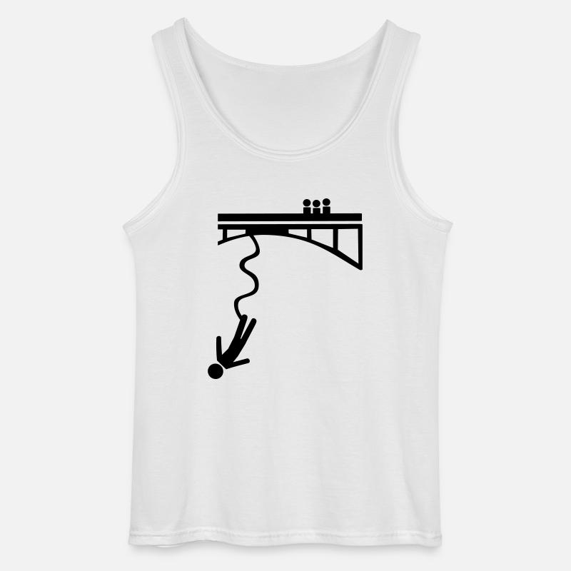 Bungee jumping - Gildan Männer Tank Top - Weiß