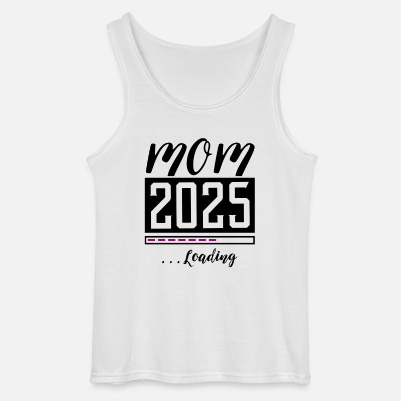 Mama 2025 Mom Loading - Gildan Männer Tank Top - Weiß