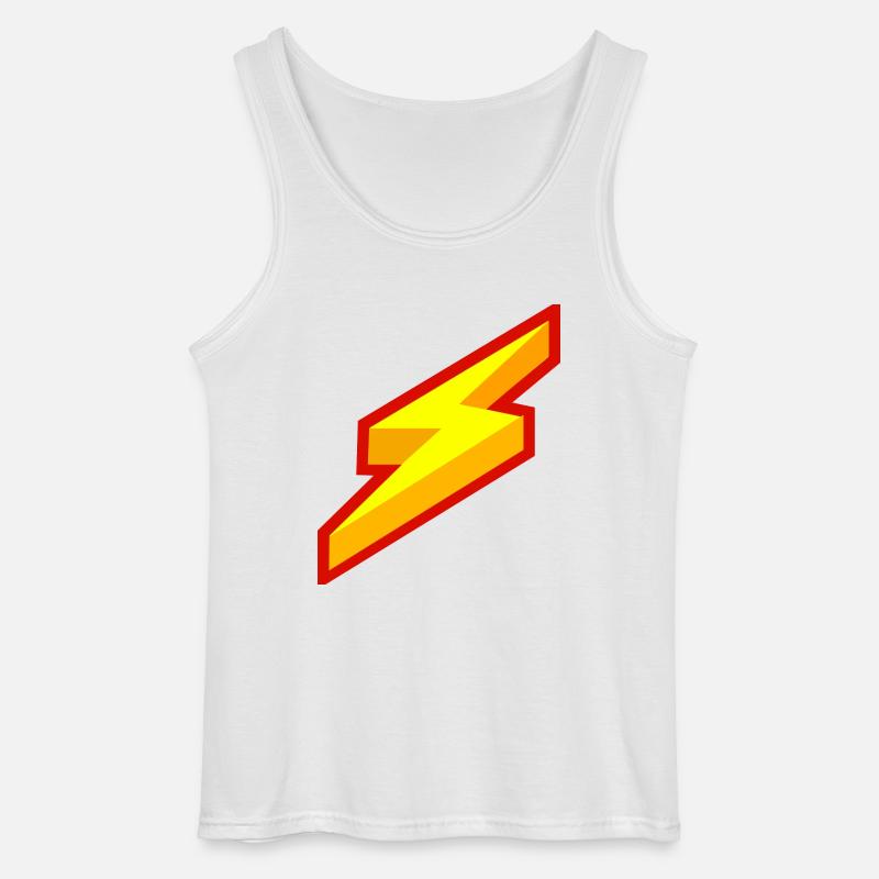 Blitz Comic Symbol - Gildan Männer Tank Top - Weiß