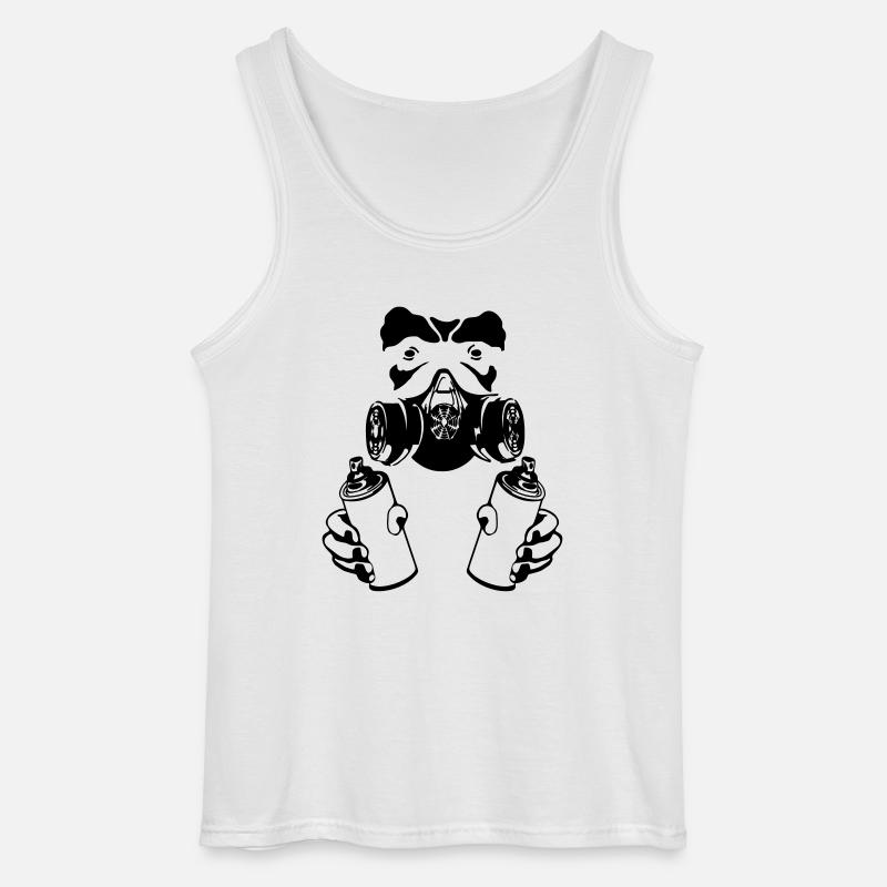 graffiti monkey - Gildan Männer Tank Top - Weiß