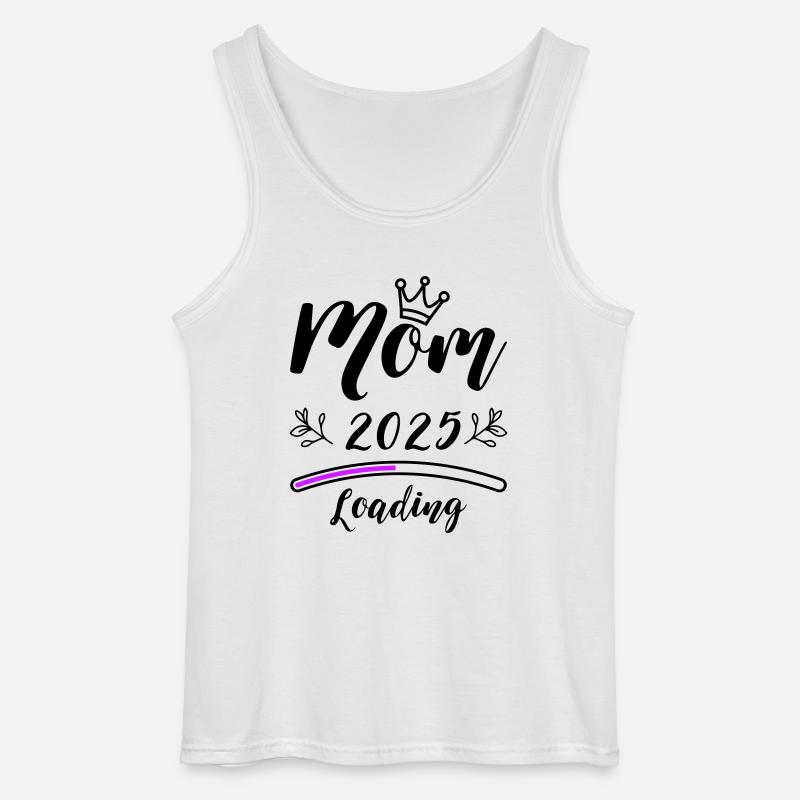 Mama 2025 Mom Loading - Gildan Männer Tank Top - Weiß