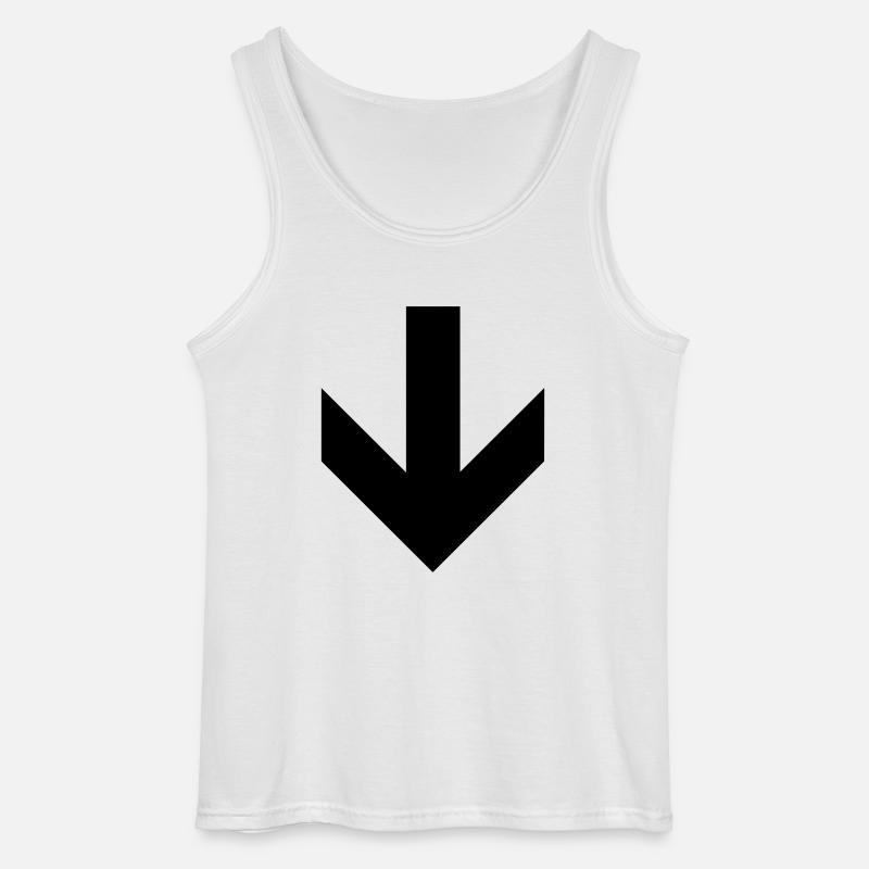 Dies Way Down Pfeil - Gildan Männer Tank Top - Weiß