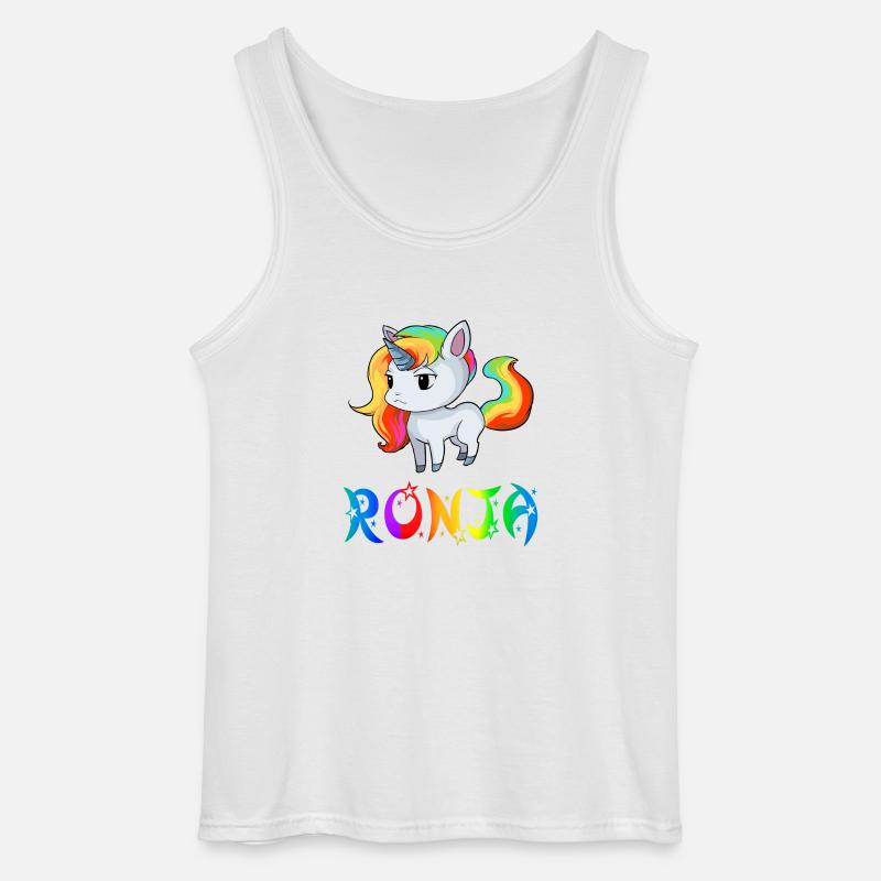 Ronja Einhorn - Gildan Männer Tank Top - Weiß
