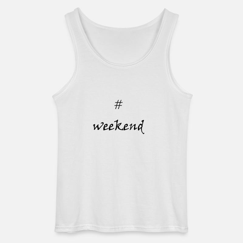 Endlich Wochenende! #weekend - Gildan Männer Tank Top - Weiß