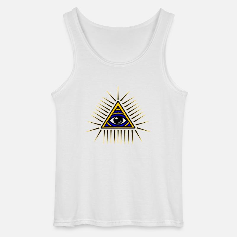 Illuminati Geschenk Idee - Gildan Männer Tank Top - Weiß