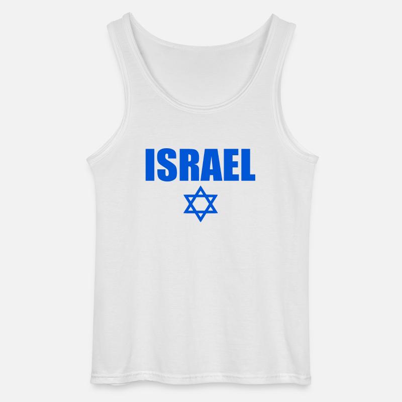 Israele - Canotta da uomo Gildan - bianco
